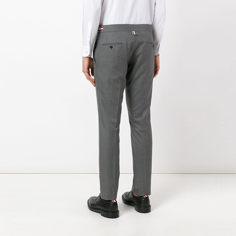 thom browne/thom browne 简约休闲 灰色男士西裤 mtc159a00626tborm