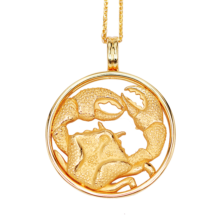 仙语仙寻/仙语仙寻18k金希腊神话原型巨蟹座星座吊坠生日礼物