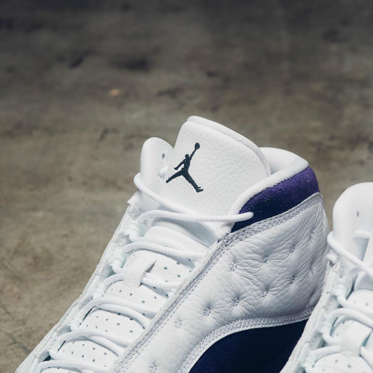 nike/耐克 19秋冬 情侣款 aj13 白紫 紫金湖人 nike air jordan 13