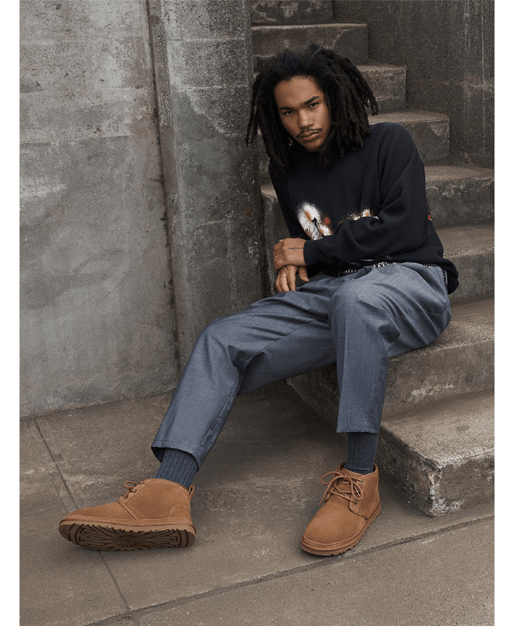 ugg秋季新款男士经典靴纽姆系列绑带休闲温暖迷你靴3236