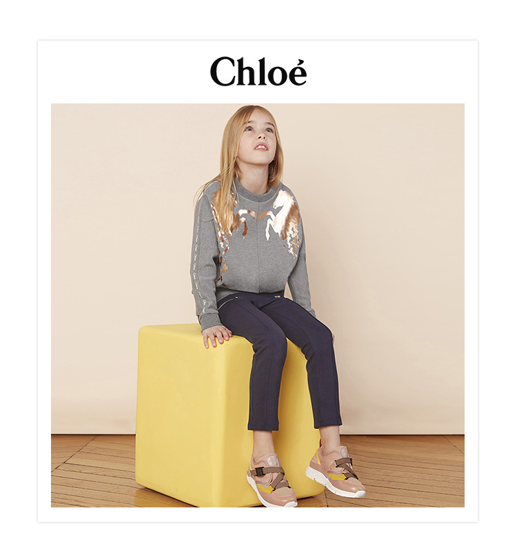 chloe/克洛伊 男女童灰色混纺卫衣c15a70