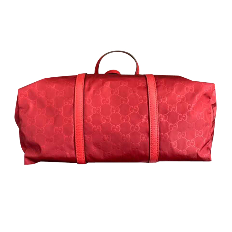 gucci/古驰女士红色防雨绸尼龙面料手提包510332g