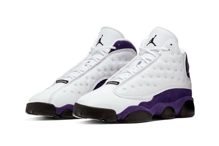 nike/耐克 19秋冬 情侣款 aj13 白紫 紫金湖人 nike air jordan 13