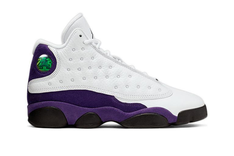 nike/耐克 19秋冬 情侣款 aj13 白紫 紫金湖人 nike air jordan 13