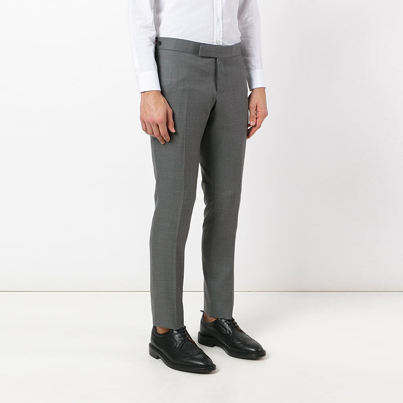 thom browne/thom browne 简约休闲 灰色男士西裤 mtc159a00626tborm