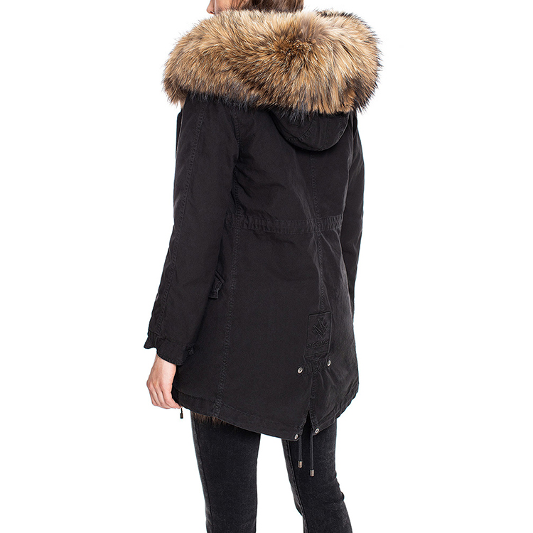 mr & mrs italy/皮草夫妇 - xpm0160 - new york fit 黑色中长款派克