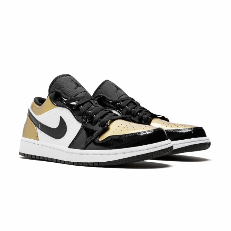 nike耐克 篮球鞋 20秋冬 金色 男鞋 女鞋 air jordan1 low aj1漆皮