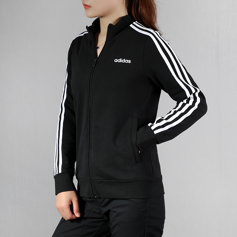 阿迪达斯adidas 2019 女 e 3s tracktop经典三条杠logo休闲运动潮流