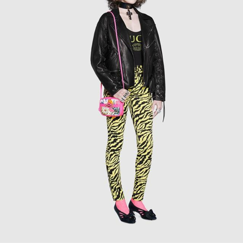 gucci 19秋冬女士饰gucci标识闪亮泳装式连体衣 501899 xjanm 10821周