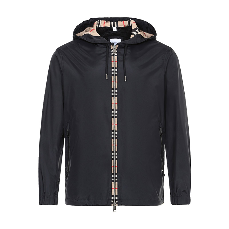 【burberry博柏利 男士夹克】burberry/博柏利男款锦纶连帽上衣外套