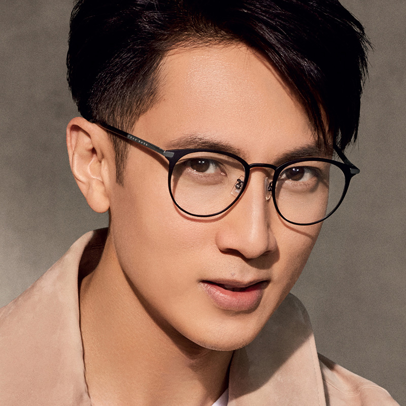 19春夏新品hugo boss/雨果博斯眼镜架男女款全框复古钛架近视镜框架