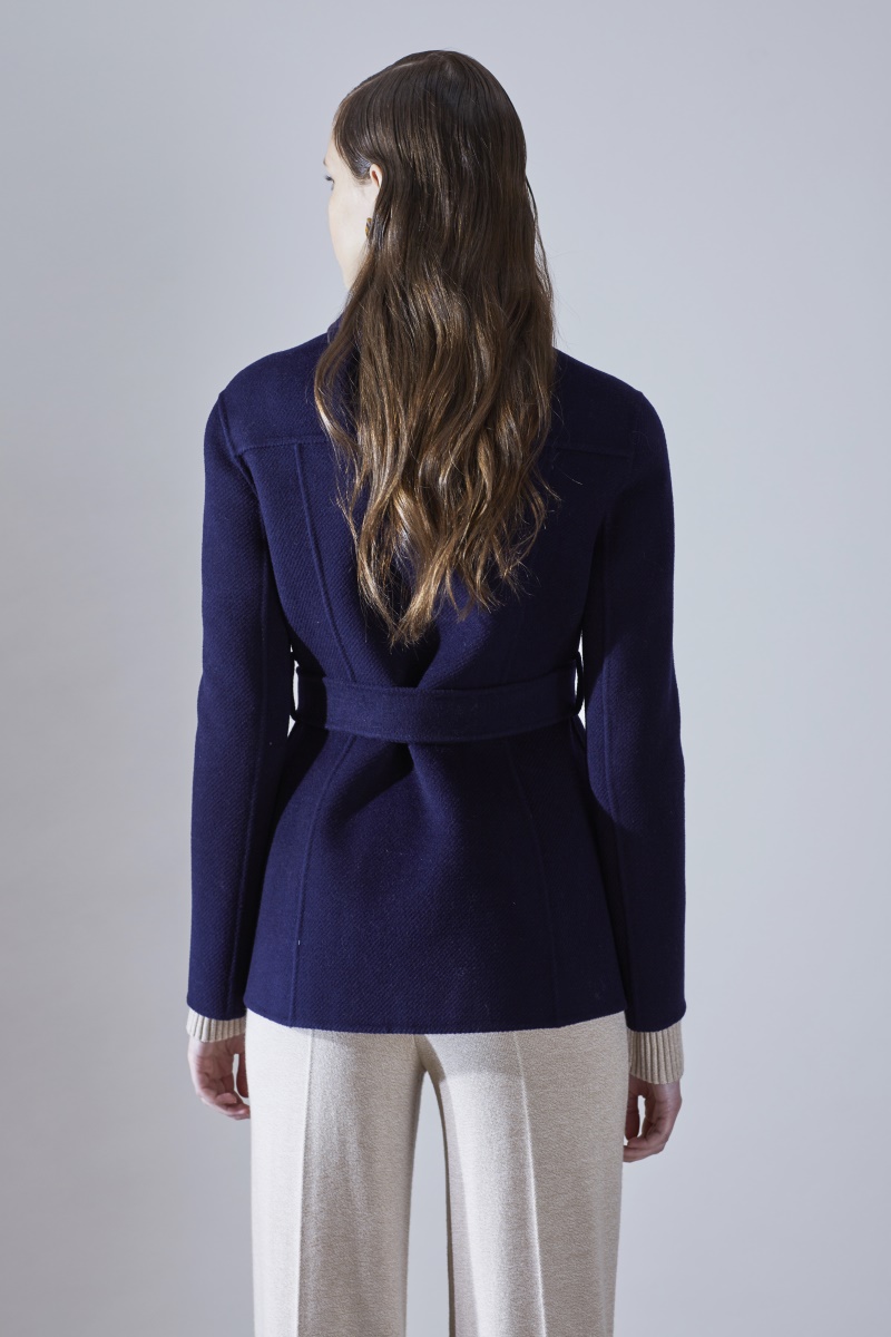 【designer womenwear 19秋冬新品】kanoe/kanoe 牛角装饰猎装外套