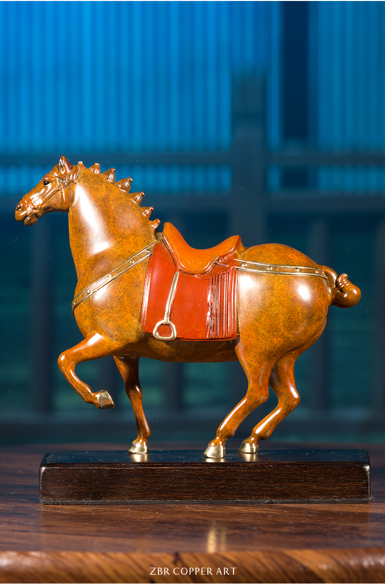 zbr/朱炳仁铜 精铜 唐马 非遗家居摆件马摆件