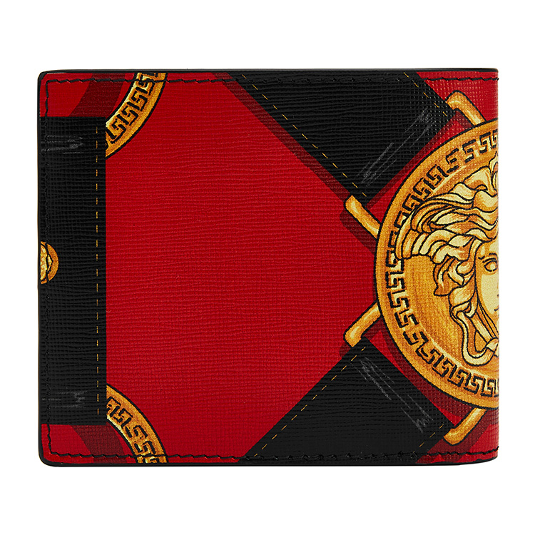 【19秋冬】versace/范思哲秀款黑红男士卡包dpu2463-dsa07【官方授权
