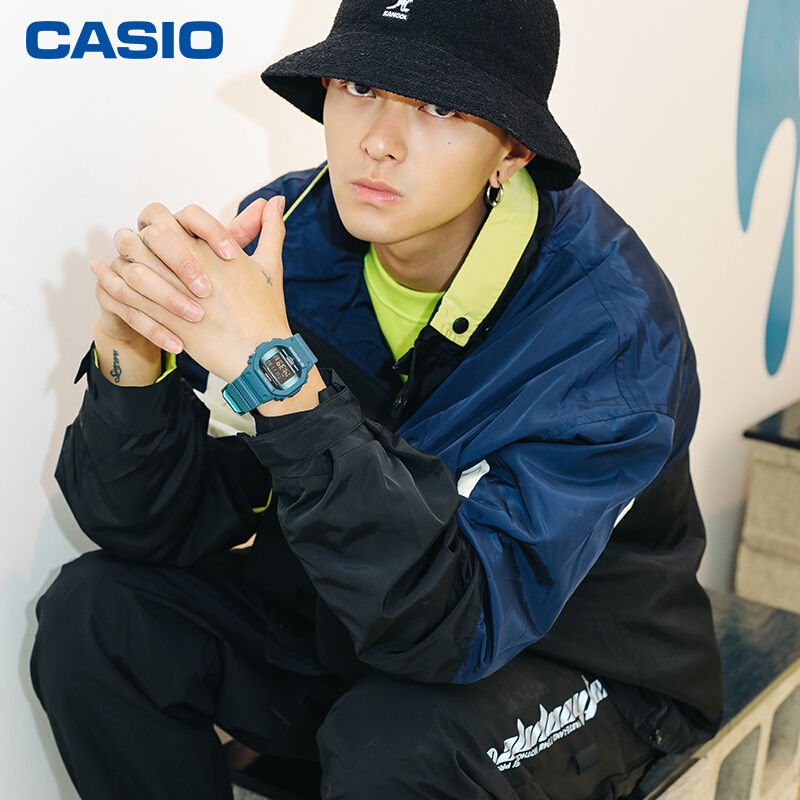 casio/卡西欧男表小方块g-shock系列经典数字显示多功能运动手表电子
