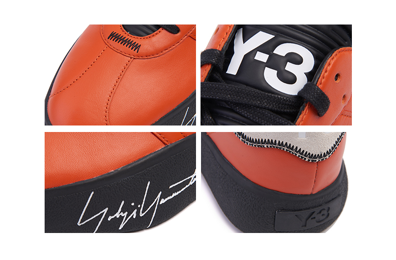 y-3 tangutsu football2019新款签名款低帮男女同款休闲鞋橘色30-ef