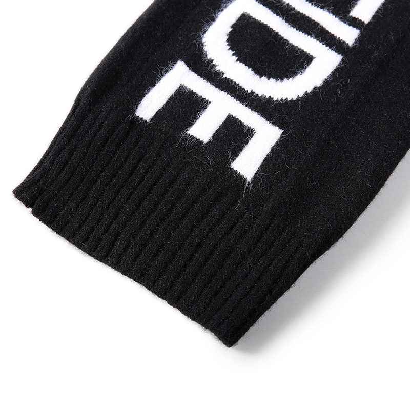 genanx&闪电潮牌 运动 简约 围巾 英文印花 嘻哈 个性时尚 围脖男