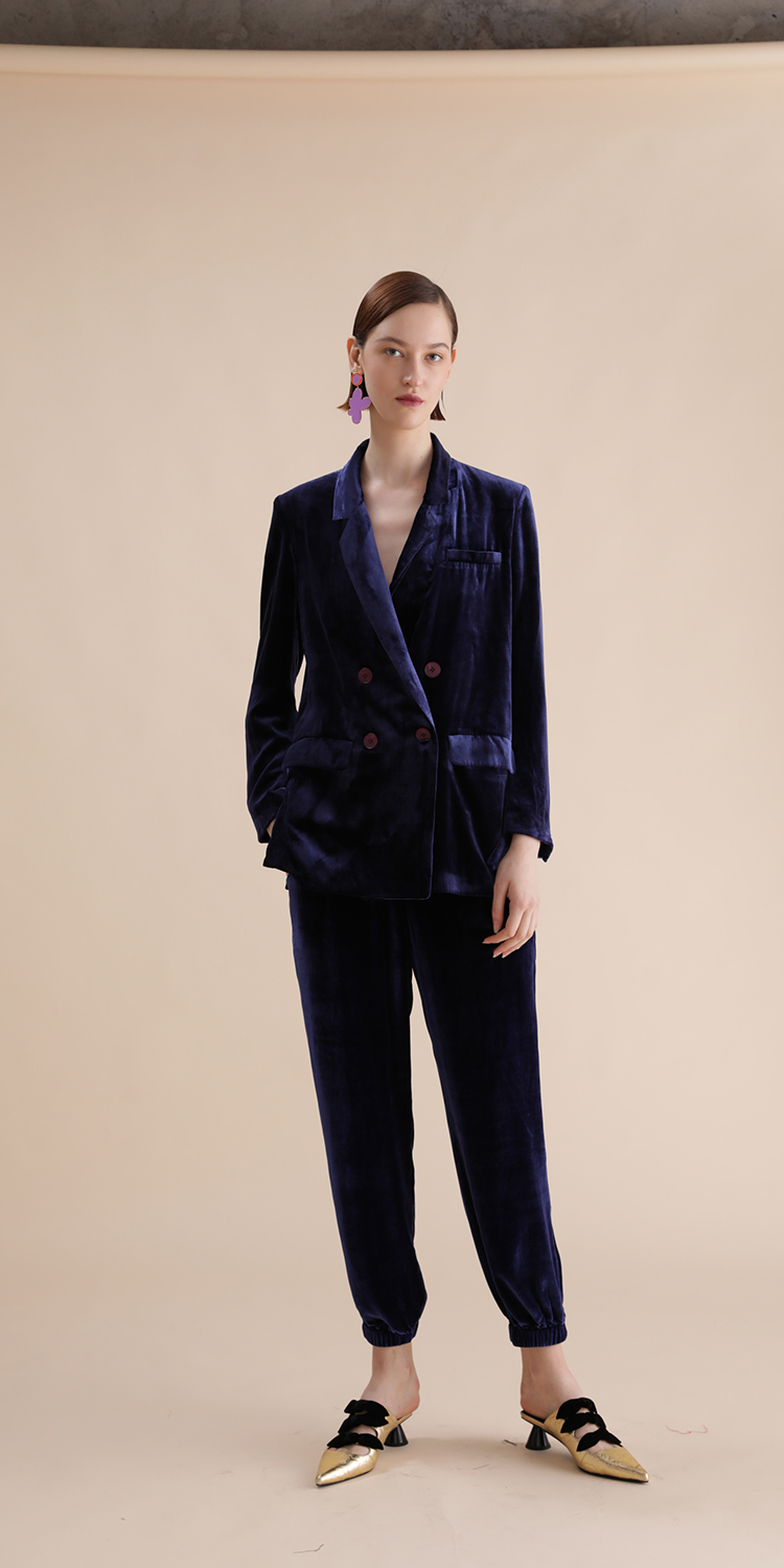 【19秋冬】chenshiistudio/chenshiistudio 复古天鹅绒西装西服