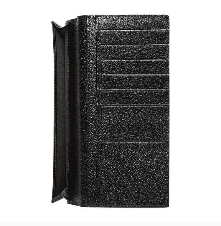 gucci/古驰 20春夏 gg marmont系列男士黑色牛皮长款手拿包钱包钱夹