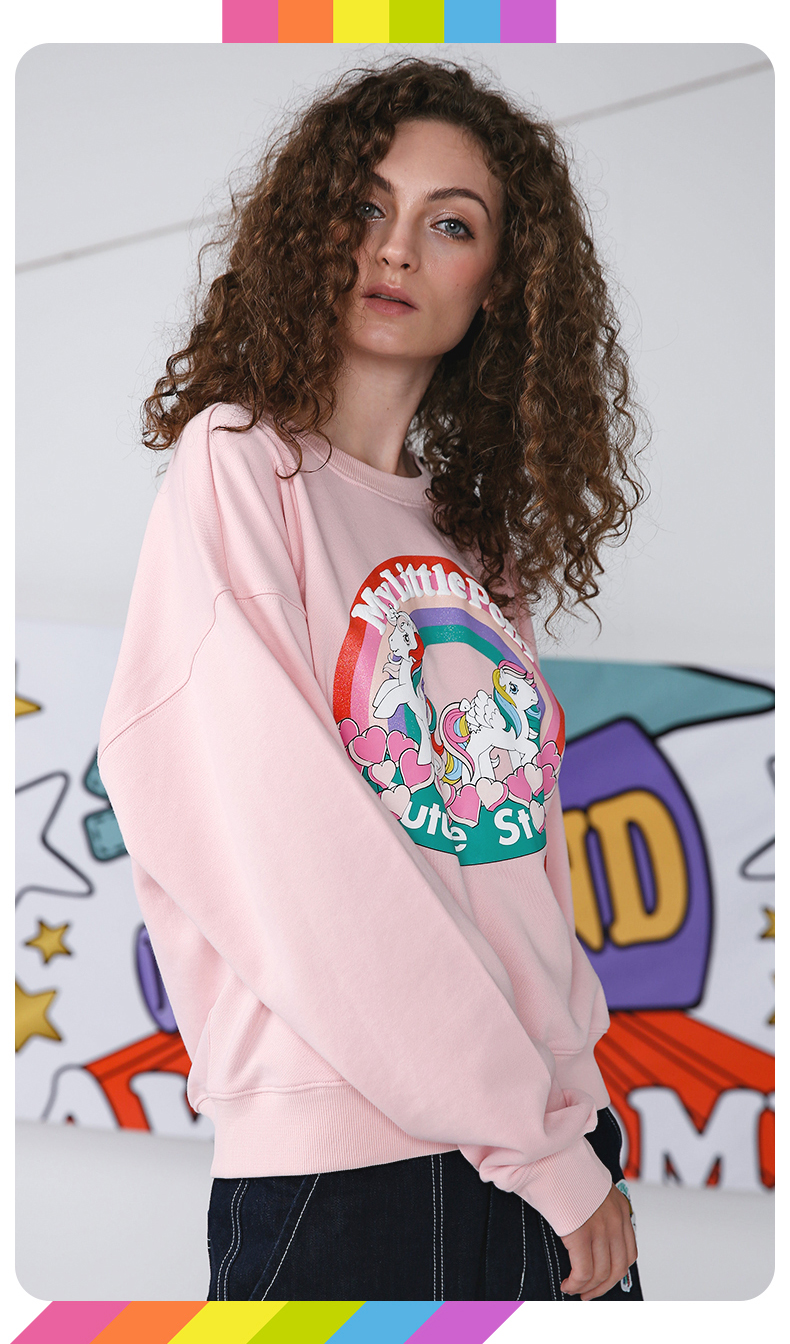 tsmlxlt/tsmlxlt 小马宝莉联名 运动 2019秋季 oversize 独角兽卫衣