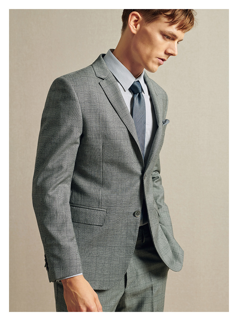 by creations/柏品 意大利制造进口 tallia羊毛羊绒面料 单排扣全衬里