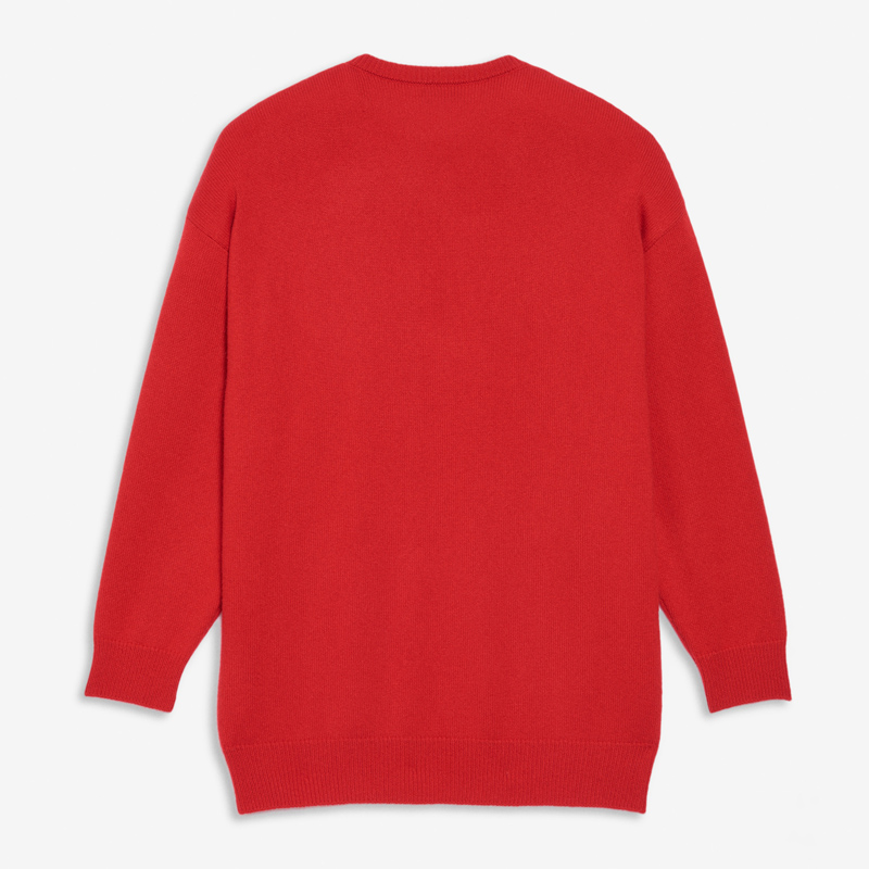 balenciaga/巴黎世家 女士铁塔字母红色针织衫/毛衣 595117/t41009106