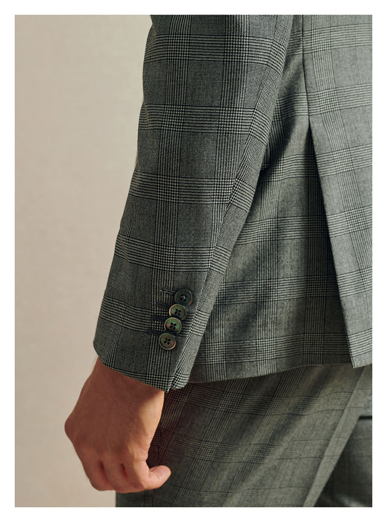 by creations/柏品 意大利制造进口 tallia羊毛羊绒面料 单排扣全衬里