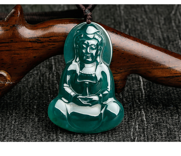 dongfangfeicui/东方翡翠 天然a货蓝水观音翡翠吊坠