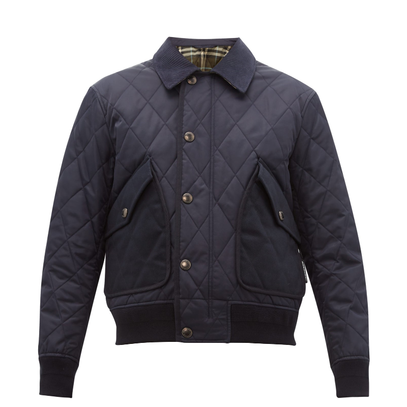 burberry/博柏利 19秋冬男士新款chilton绗缝尼龙外套棉服 1275205