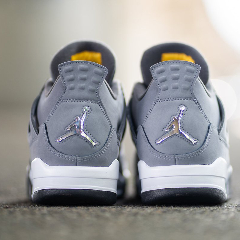 air jordan 4 cool grey aj4酷灰麂皮 灰老鼠308497