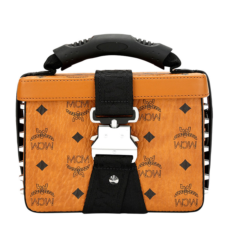 mcm/mcm19新款女士方形人造革手提单肩斜挎包mwr9sjv23