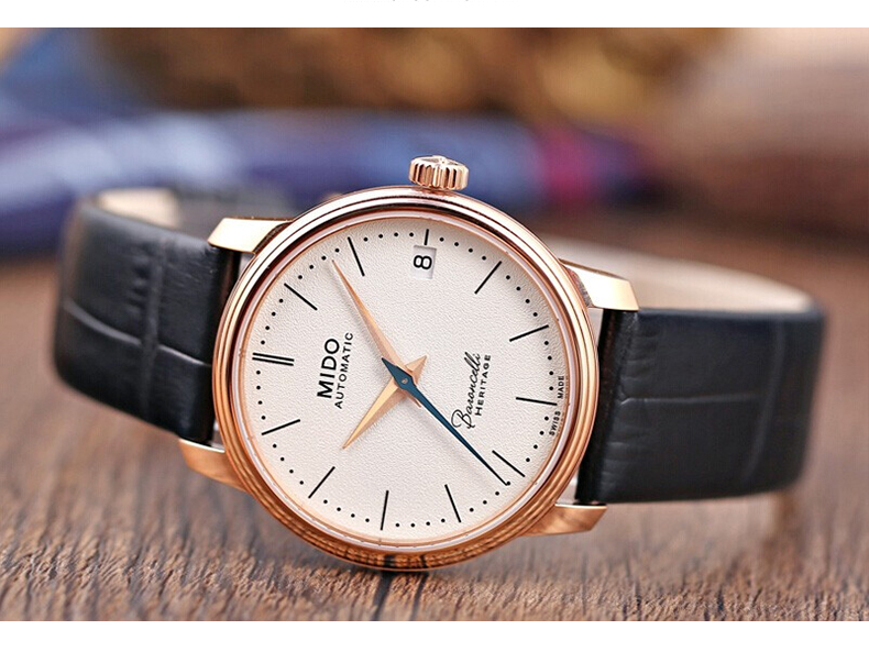 mido/美度瑞士手表 baroncelli 贝伦赛丽典藏系列40周年纪念款纤薄全