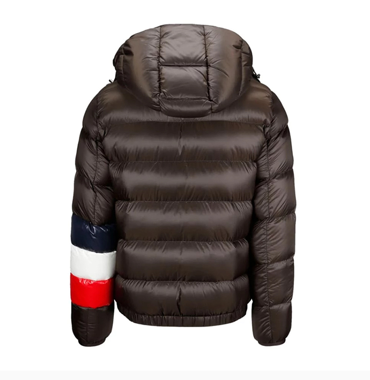 【包税】moncler/蒙口 男装 服装 羽绒时尚三道杠连帽拉链短款外套