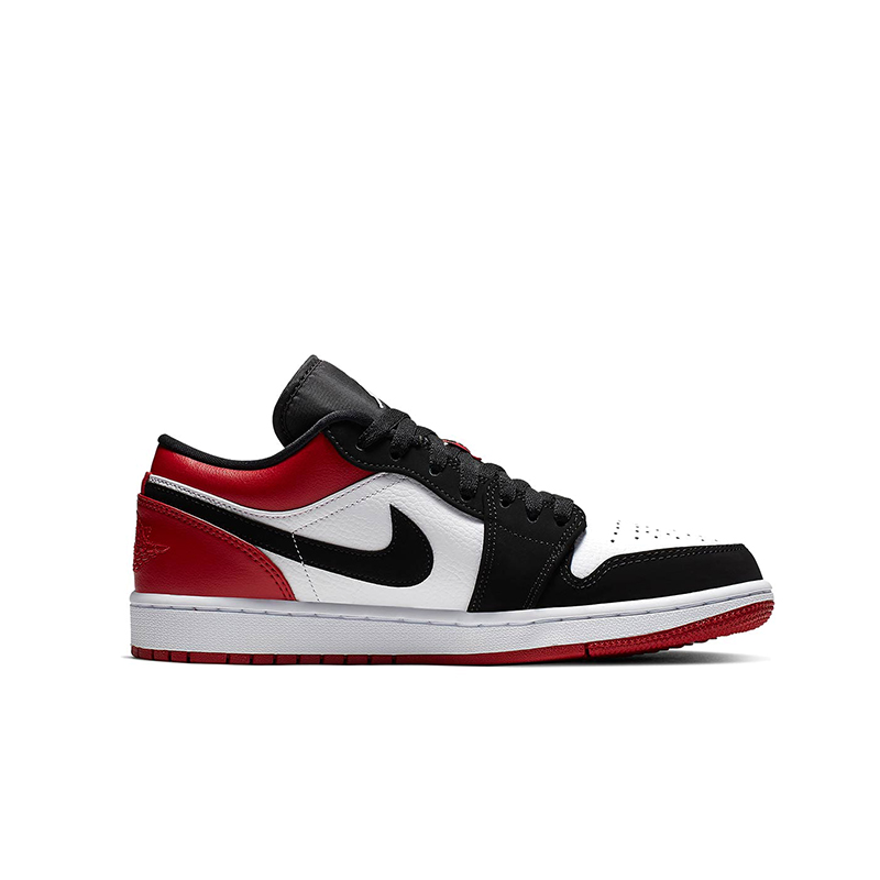 nike耐克 air jordan 1 low aj1 低幫黑紅腳趾籃球鞋板鞋 553558-116