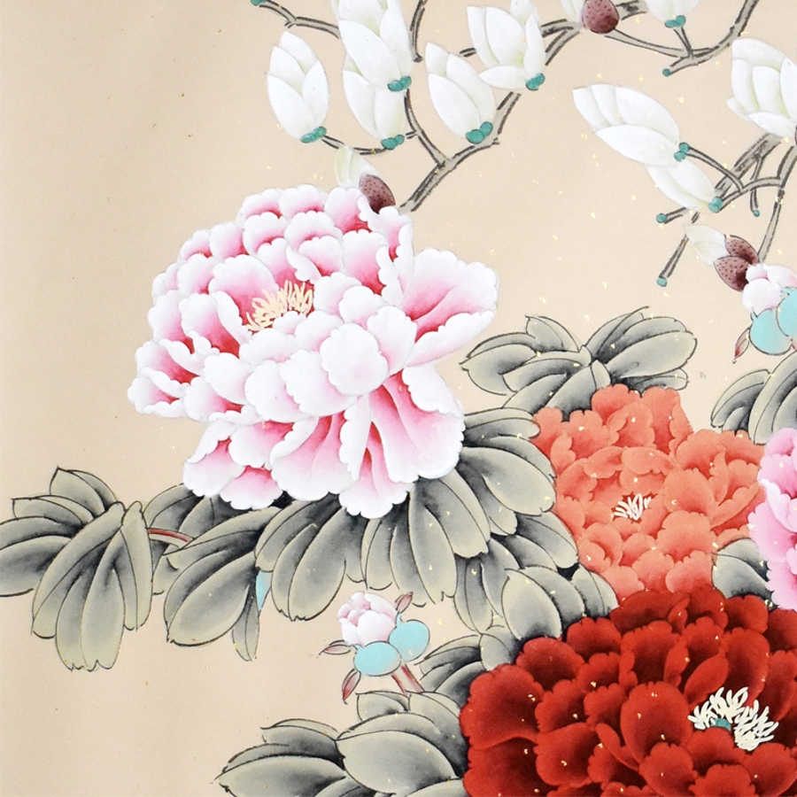 传统水墨单幅作品】秦霞 《玉堂富贵》/66x133cm/传统水墨【正品 价格