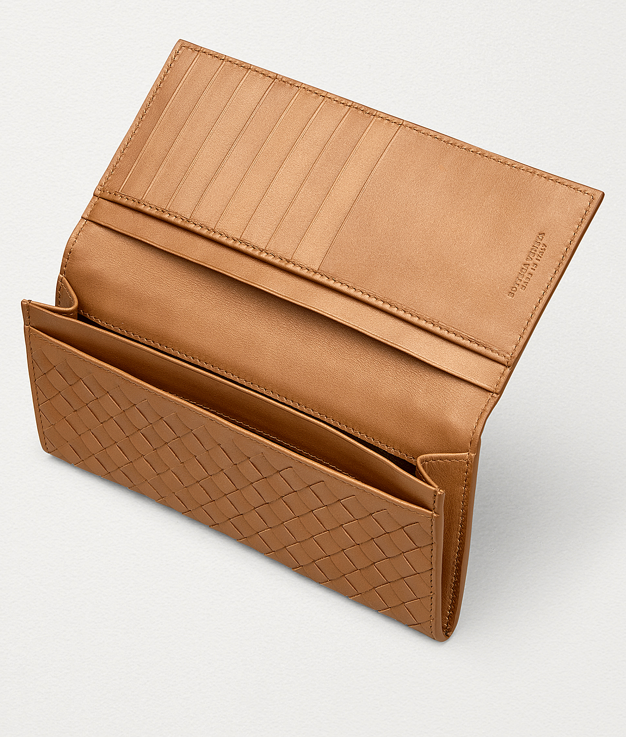 bottega veneta 20春夏男士intreccio编织牛皮长款钱包 120697v