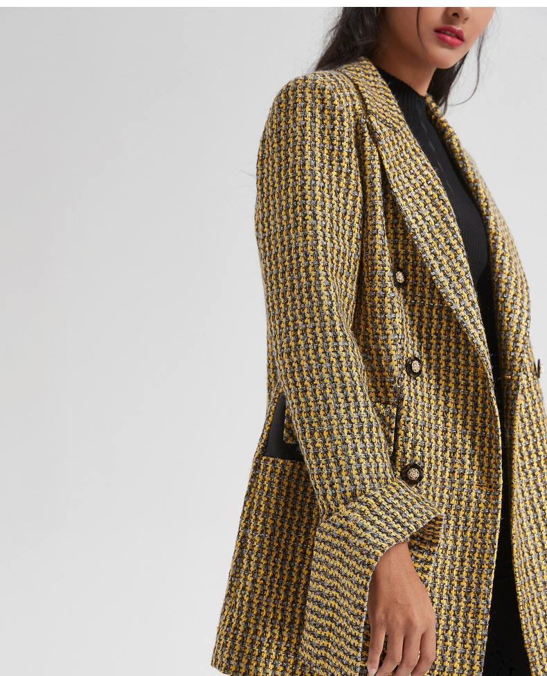 womenwear】2019冬季新品 女士夹克 喇叭袖修身夹克外套 440303