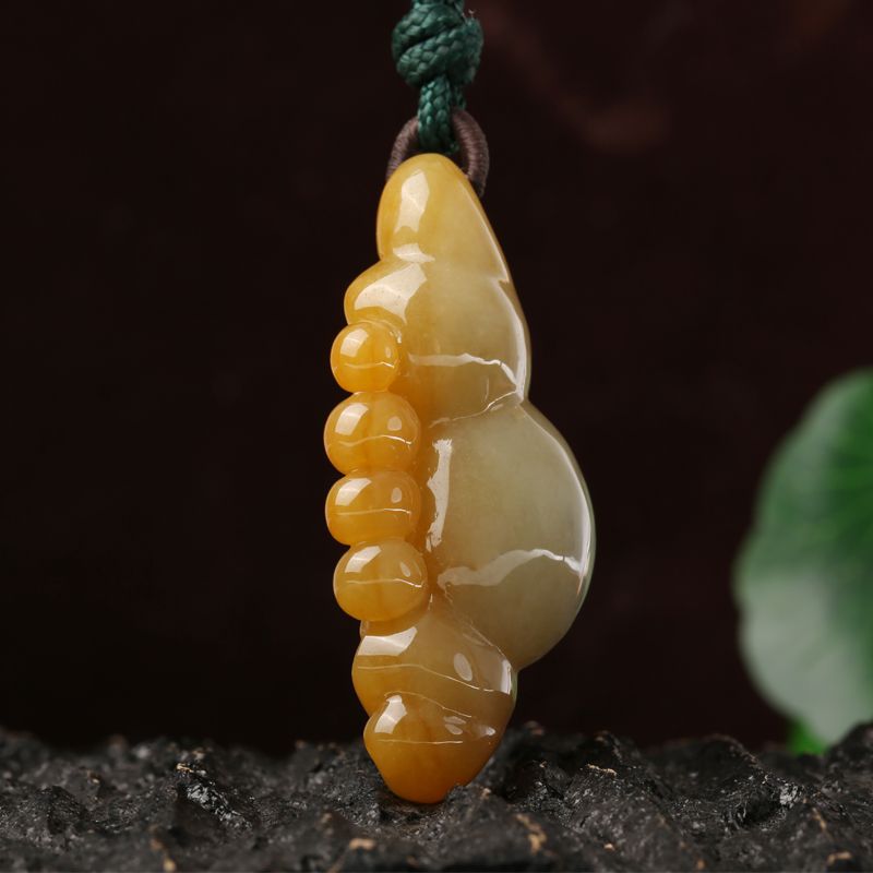 xiurui/琇瑞 蝙蝠葫芦翡翠吊坠项链