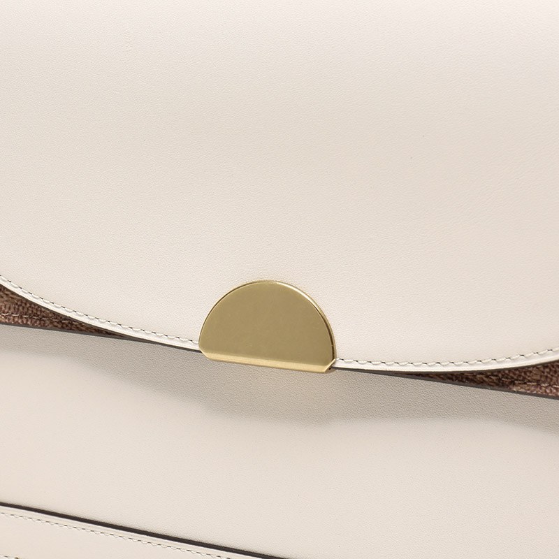 19秋冬coach/蔻驰女士dreamer系列涂层帆布配皮单肩斜挎包76046