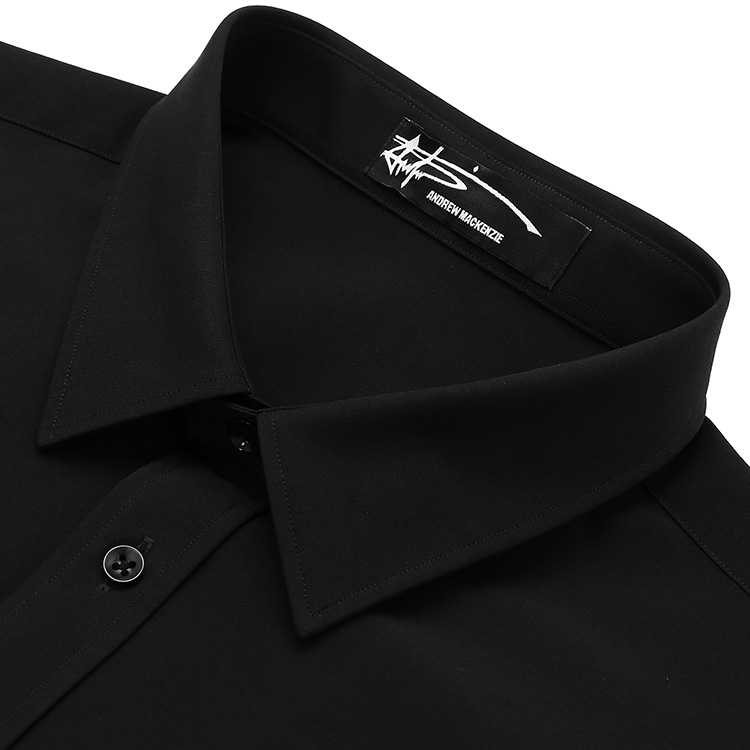 andrew mackenzie/安德鲁·麦肯锡 商务休闲的经典百搭款黑色男士长袖