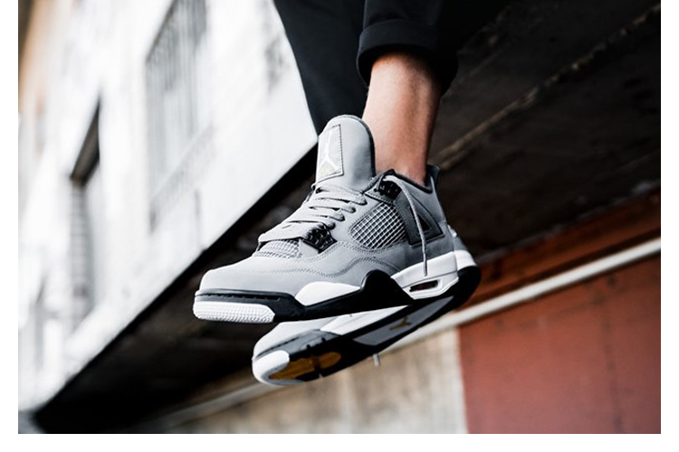 air jordan 4 cool grey aj4酷灰 麂皮 灰老鼠 男款 运动鞋 308497