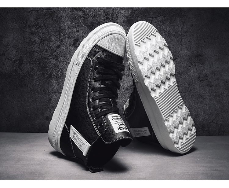 claw money 真皮 牛皮 男鞋 高帮鞋 百搭 运动 休闲鞋 厚底 增高 潮鞋