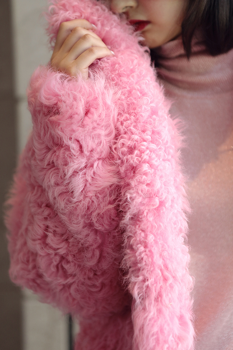 befurs/befurs,分类:女士皮草 一秒沦陷粉 让你的冬日分外不同 卷羊毛