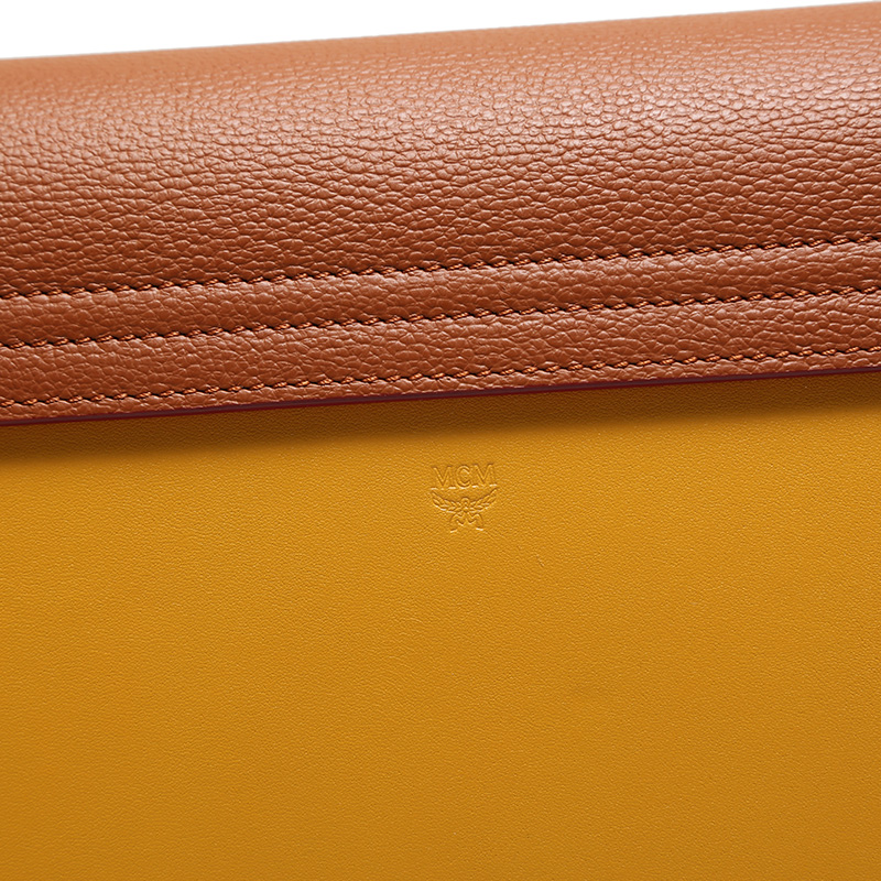 mcm/mcm女士mezzanin系列涂层帆布配皮中号单肩斜挎包mws9amz56