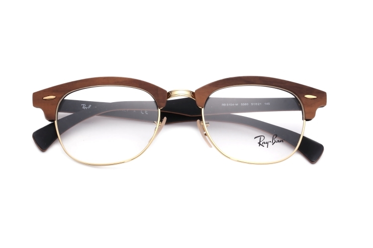 ray-ban/雷朋木质镜框男女款复古眉线框近视镜架rb5154m