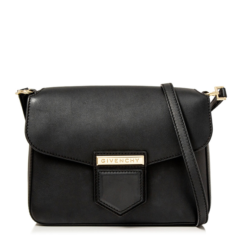 givenchy/纪梵希 女士小牛皮翻盖单肩 斜挎包 【ab级9成新】