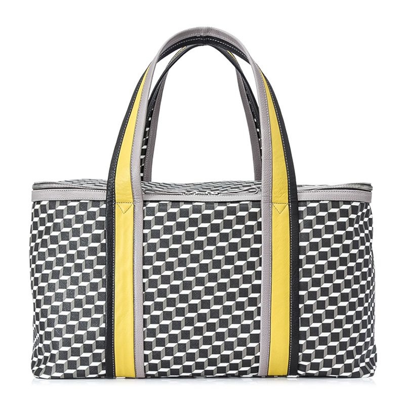 pierre hardy/pierre hardy 女士-涂层帆布小牛皮饰边购物包手提包