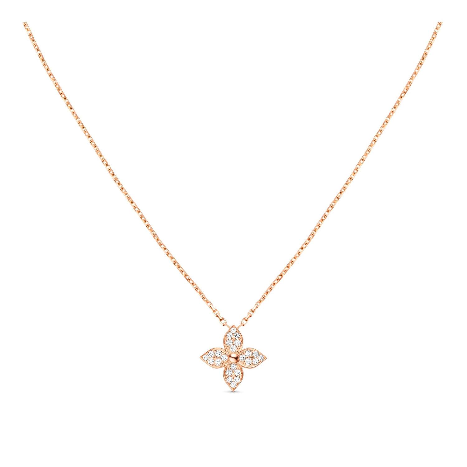louis vuitton 19秋冬女士star blossom 18k金钻石项链 q93710 1周