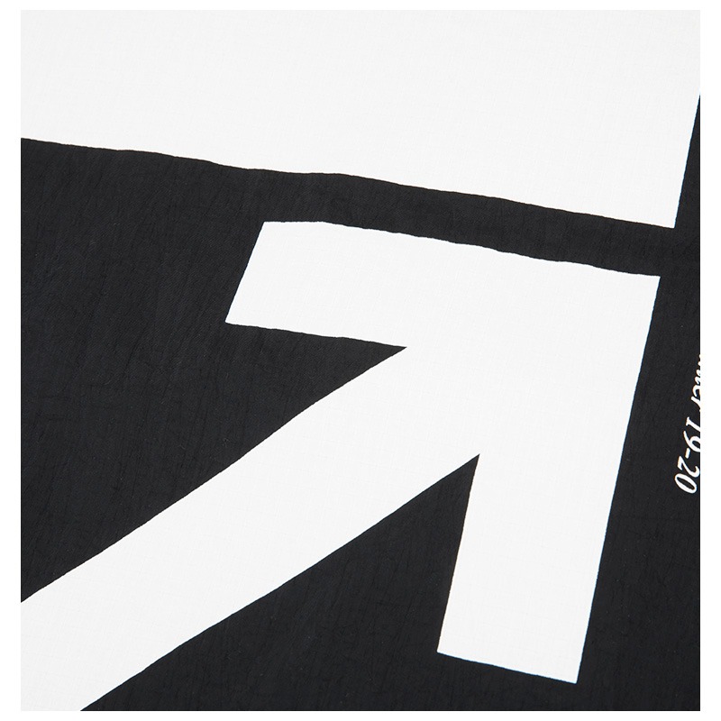 【19秋冬新款】off-white/off-white经典交叉箭头logo男士黑色运动