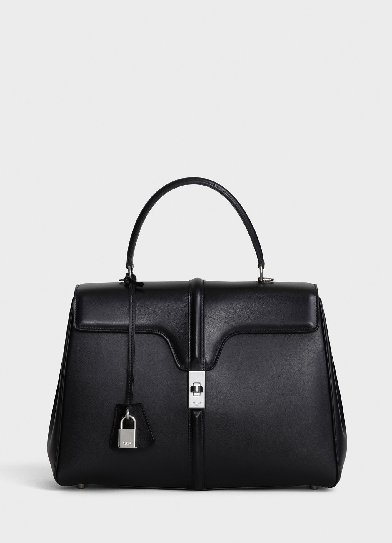 celine 19秋冬女士16 中号缎面小牛皮手袋 187373bey.